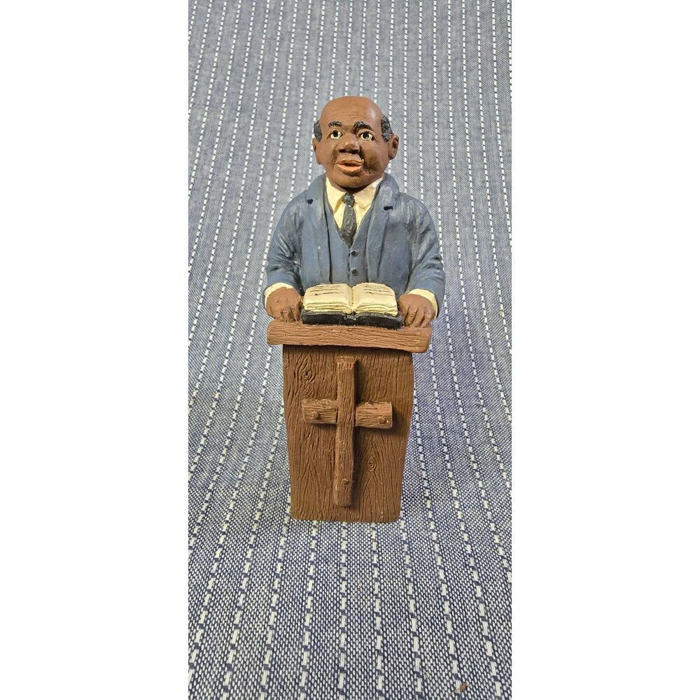 Vintage African American Preacher Figurine